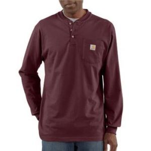 Burgundy carhartt long sleeve T-shirt. Brand new. 3X tall